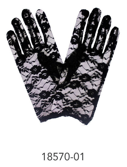 Lace Glove (Short) (Black) image 0