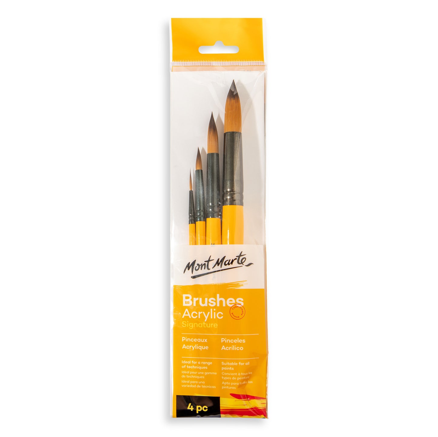 Gallery Series Brush Set Acrylic 4pc image 0