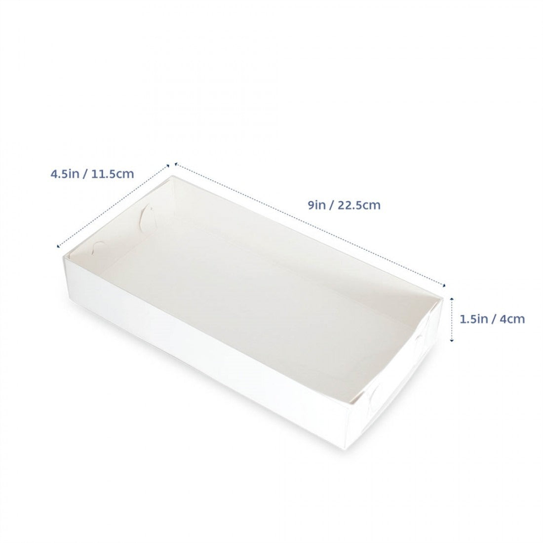Biscuit Box with Clear Lid 9x4.5x1.5in (5 Pack) image 0