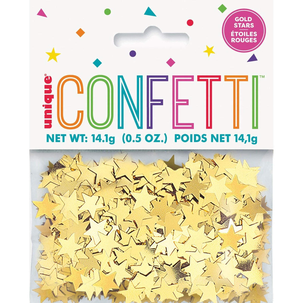 GOLD STARS CONFETTI .5oz image 0