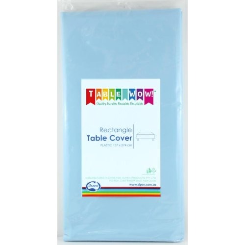 Light Blue Rectangle Tablecover (137cm x 274cm) image 0