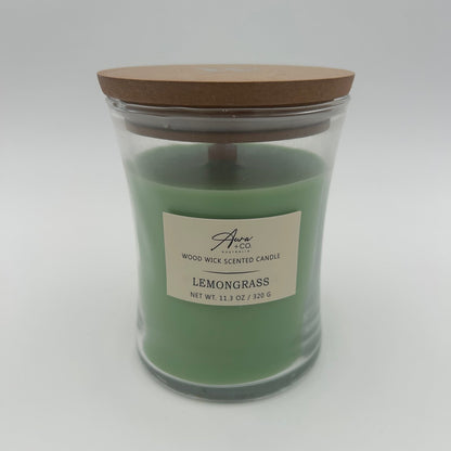 Glass Soy Candle 320g - LEMONGRASS