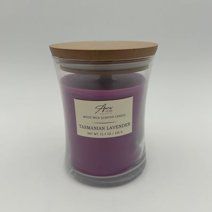 Glass Soy Candle 320g - TASMANIAN LAVENDER