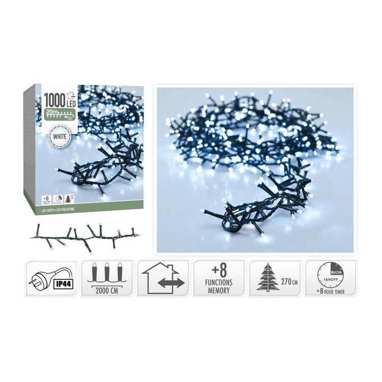 Snake Lights 1000LED White IP44 20M image 0