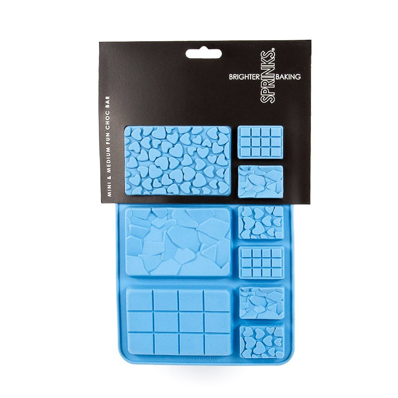 SPRINKS Silicone Mould - MINI & MEDIUM FUN CHOC BAR image 0