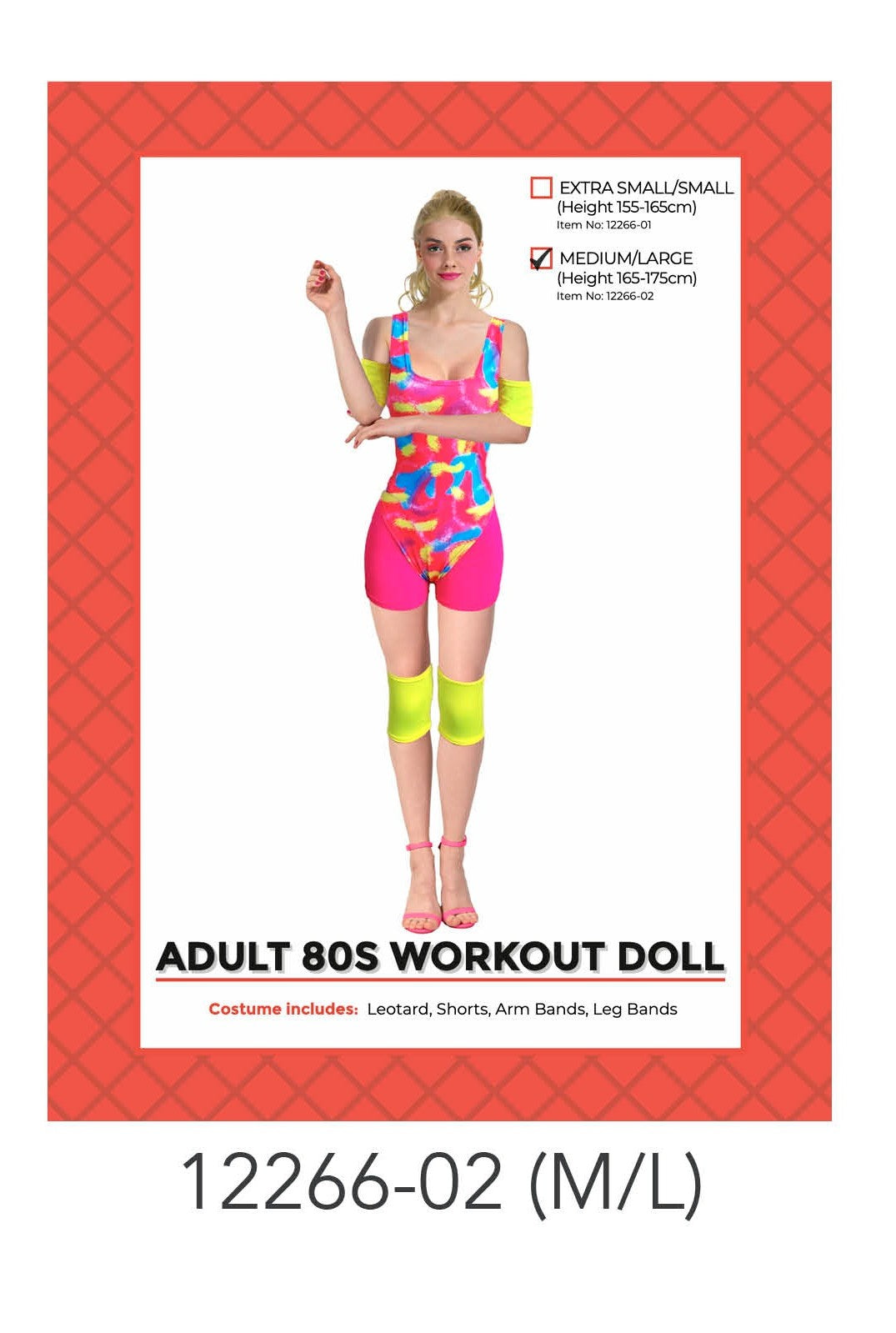 Adult 80s Work out doll costume (M/L) image 0