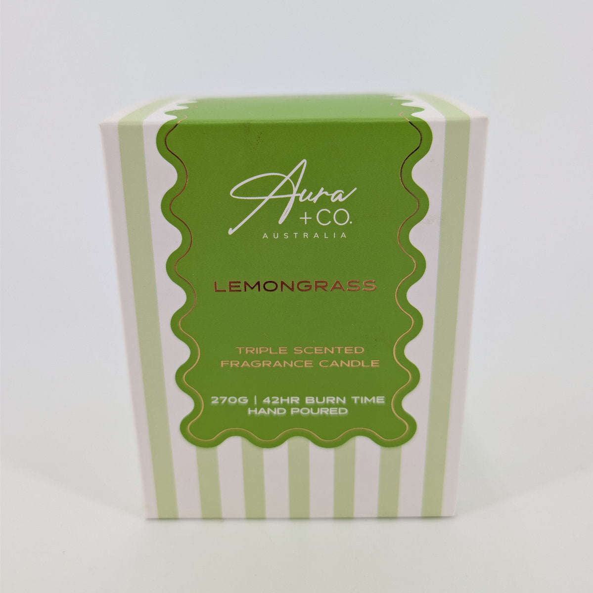 270G Signature Glass Lid Candle - Lemongrass