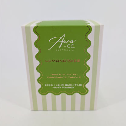 270G Signature Glass Lid Candle - Lemongrass