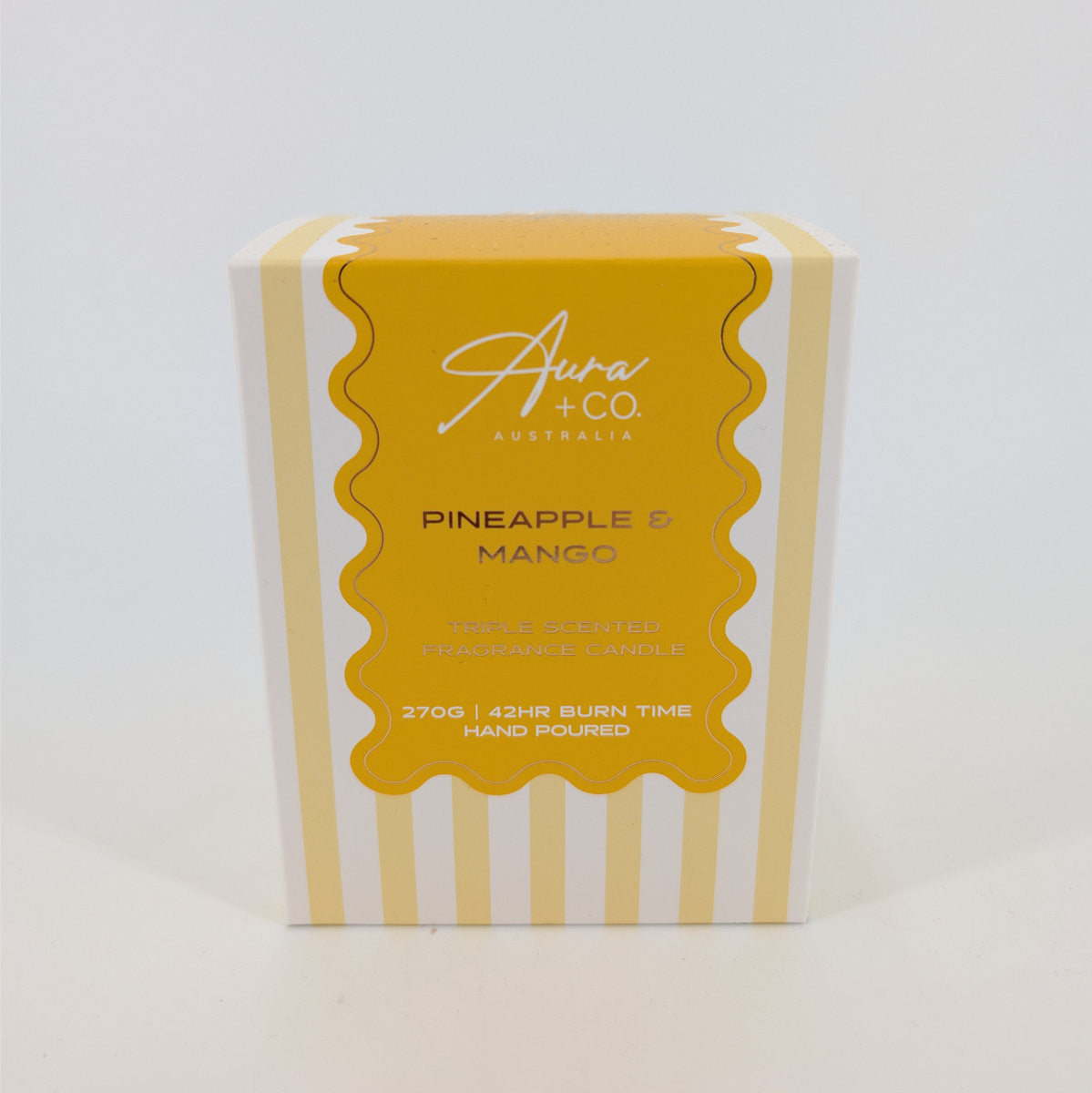 270G Signature Glass Lid Candle - Pineapple & Mango