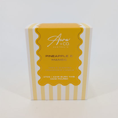 270G Signature Glass Lid Candle - Pineapple & Mango