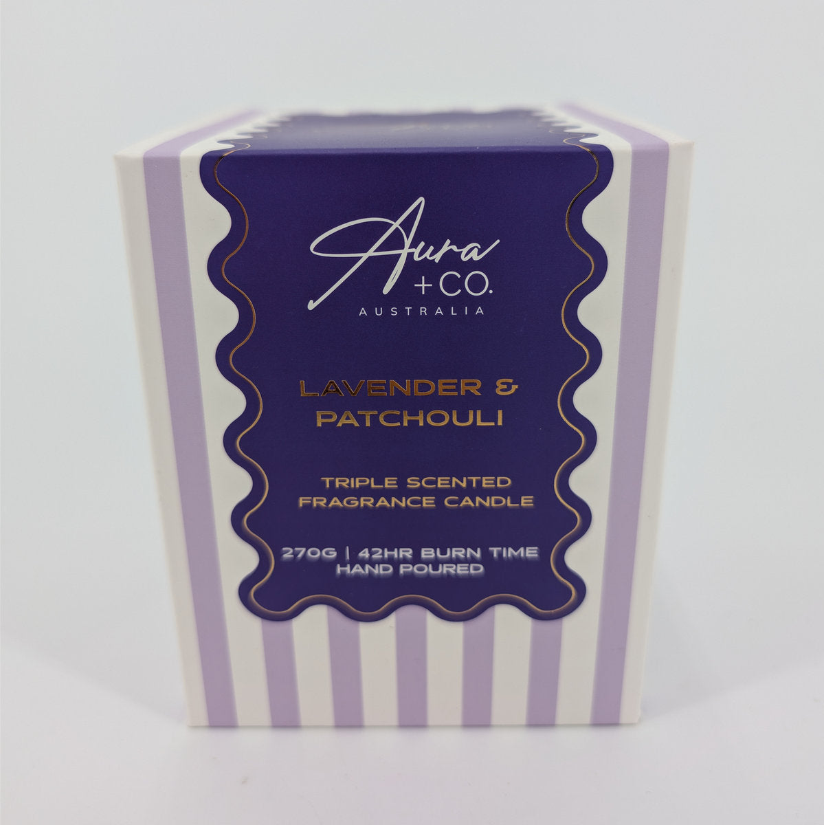 270G Signature Glass Lid Candle - Lavender & Patchouli