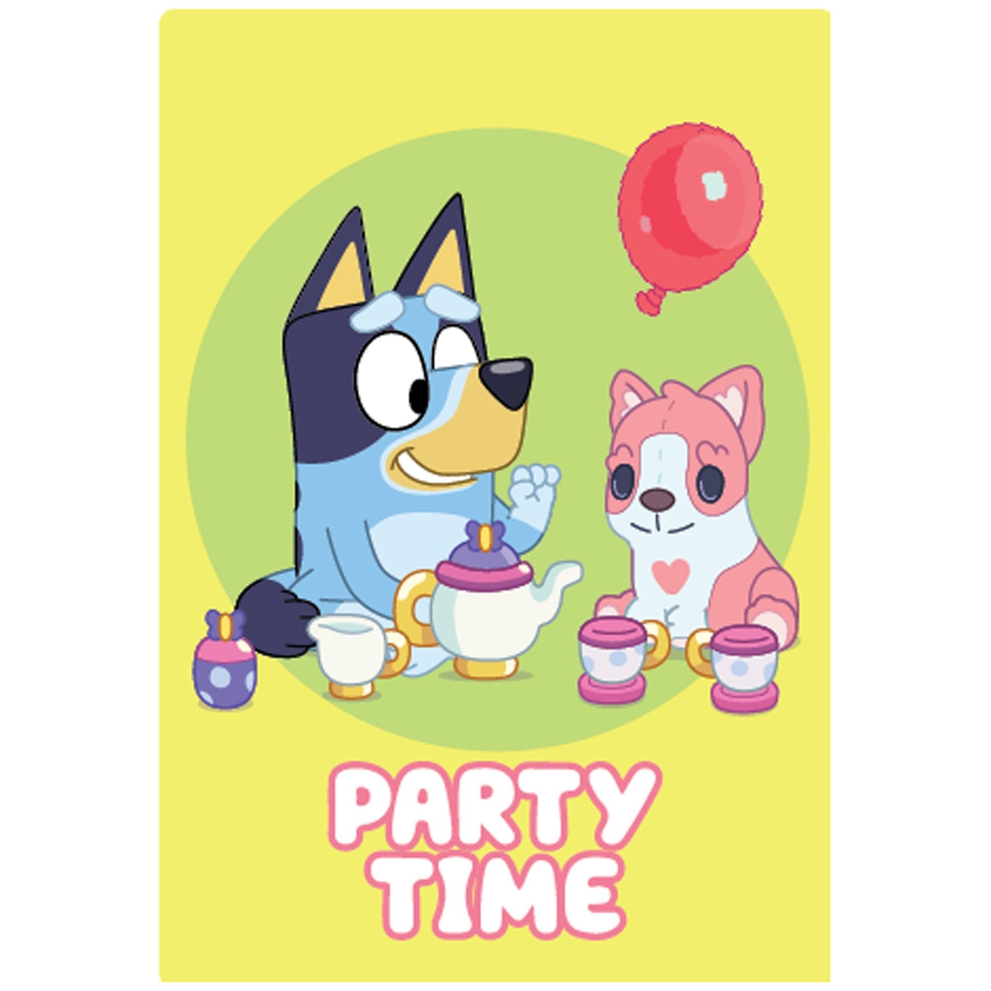 8 Bluey Postcard Invitations image 0