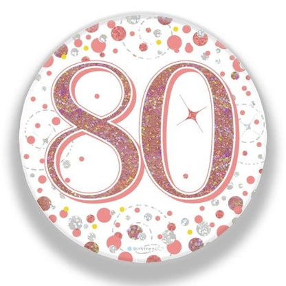Sparkling Fizz Rose Gold Badge 75mm #80 image 0