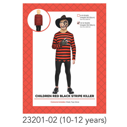 Childer Killer Stripe Costume 10-12 years image 0