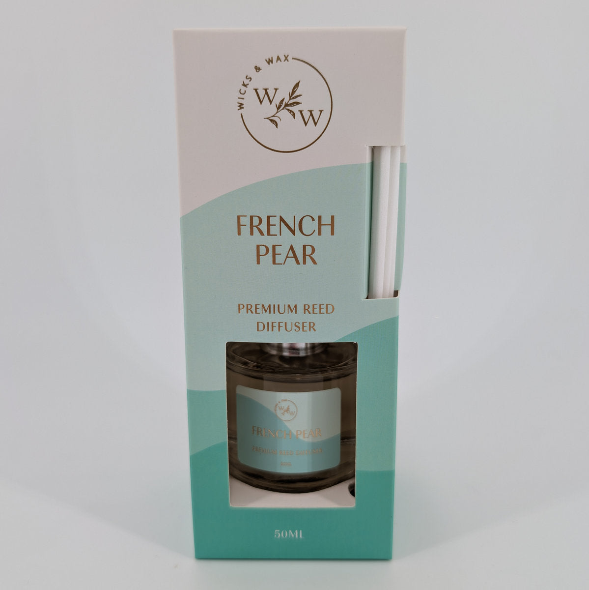 50ml Wicks & Wax Diffuser - French Pear