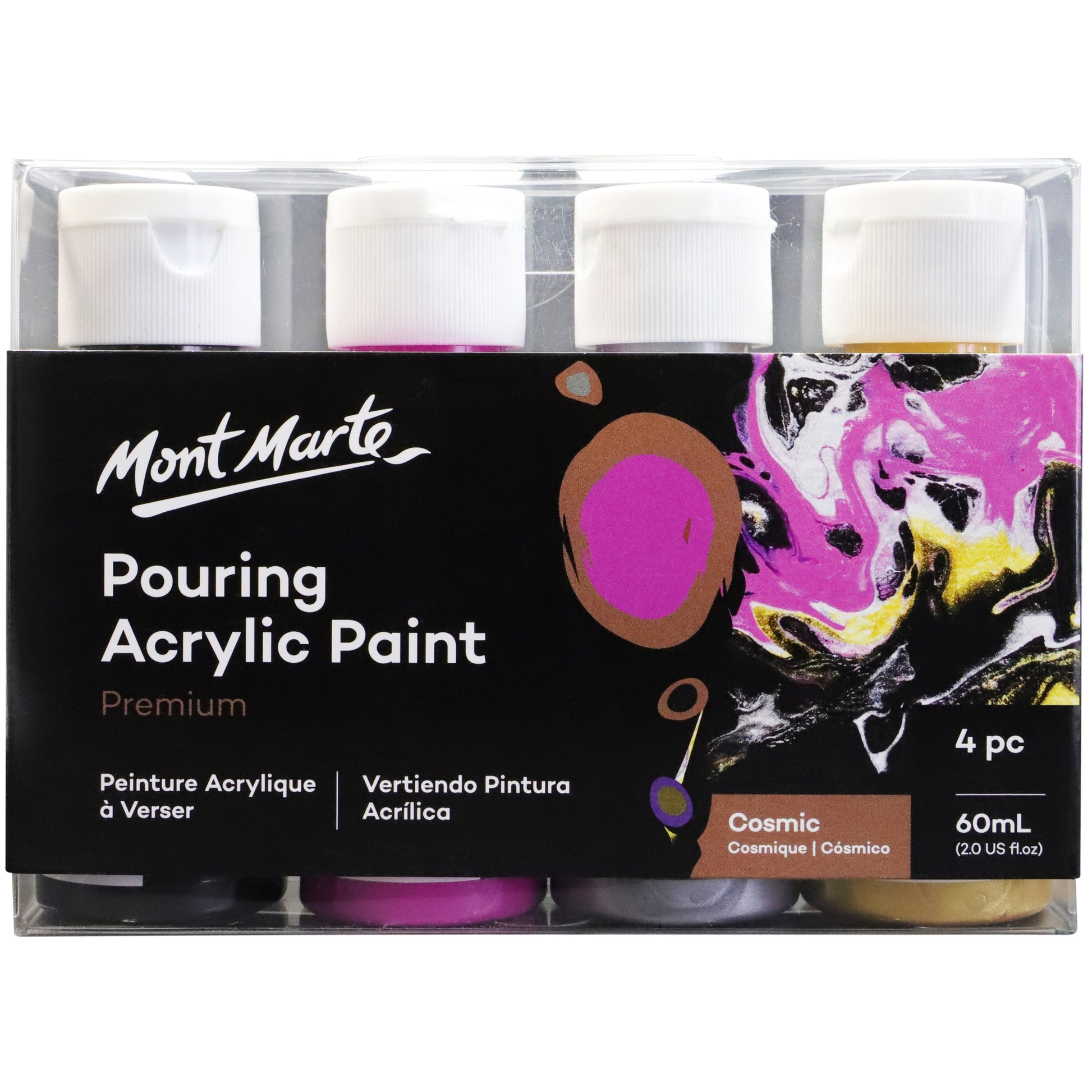 Pouring Acrylic 4pc x 60ml - Cosmic image 0