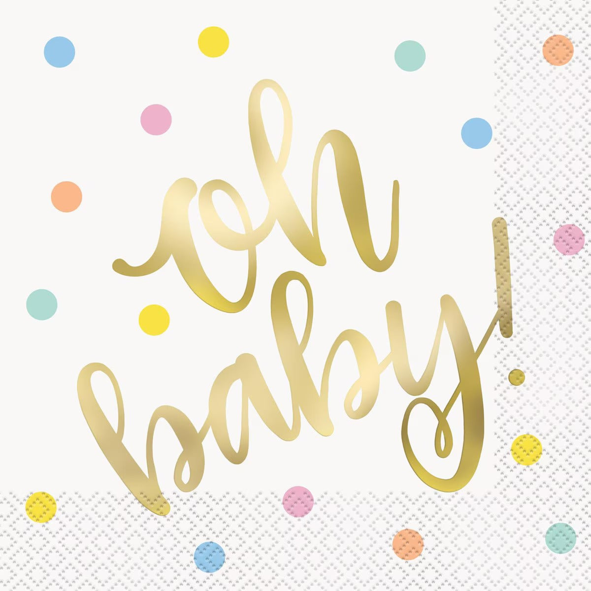 Oh Baby Luncheon Napkins 2ply - 16pk image 0