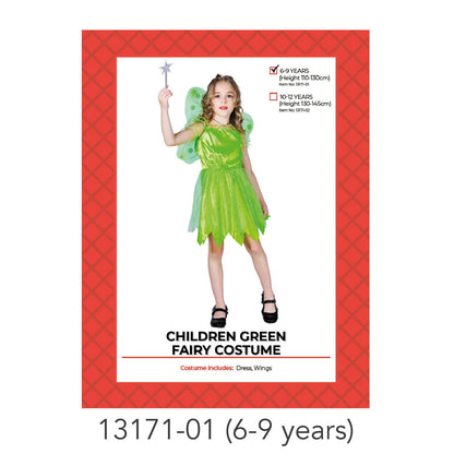 Children Green Fairy Costume (6-9 years) image 0