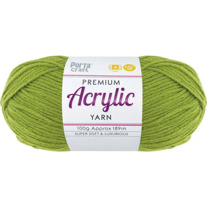 Acrylic Yarn 100g 189m 8ply - Tree Frog