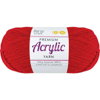 Acrylic Yarn 100g 189m 8ply - Lipstik