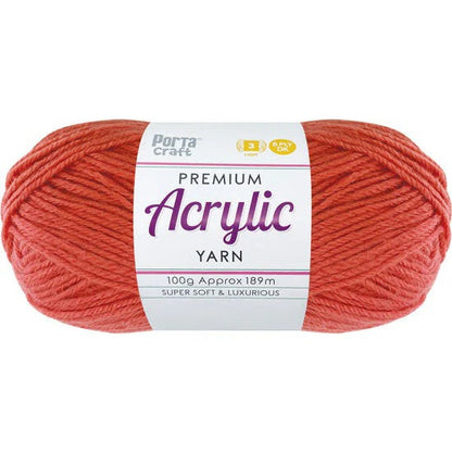 Acrylic Yarn 100g 189m 8ply - Salmon