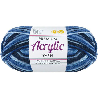 Acrylic Yarn 100g 189m 8ply - Sapphire