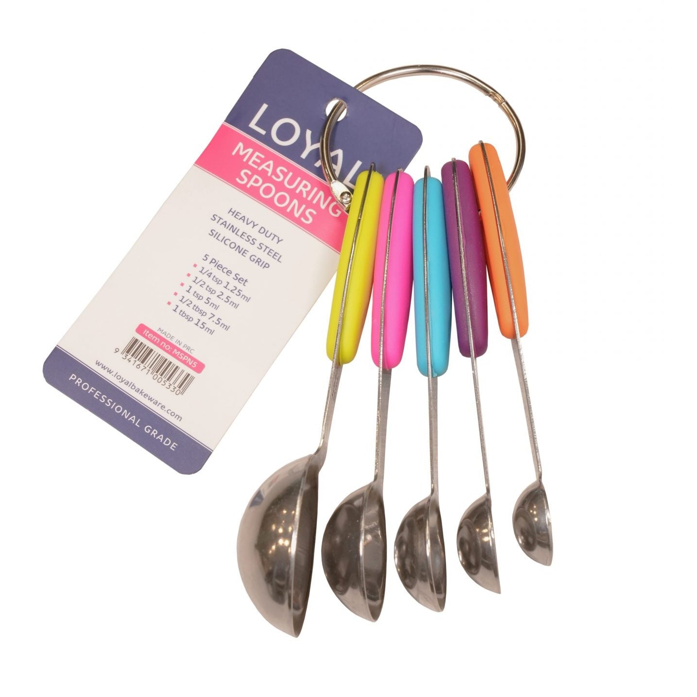 Measuring Spoon Set Silicone Handle image 0