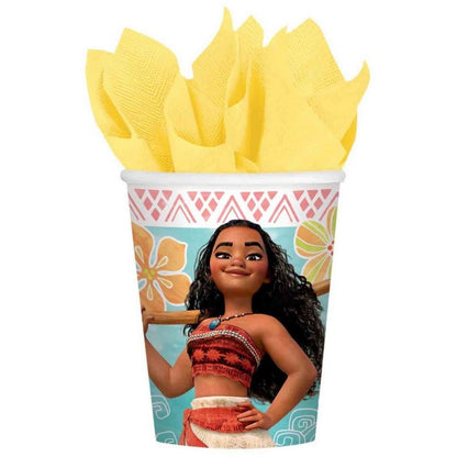8 Moana 9oz/266ml Paper Cups image 0