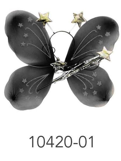 Butterfly Wing 3pcs Set (Black) image 0