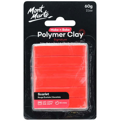 Make n Bake Polymer Clay 60g - Scarlet image 0