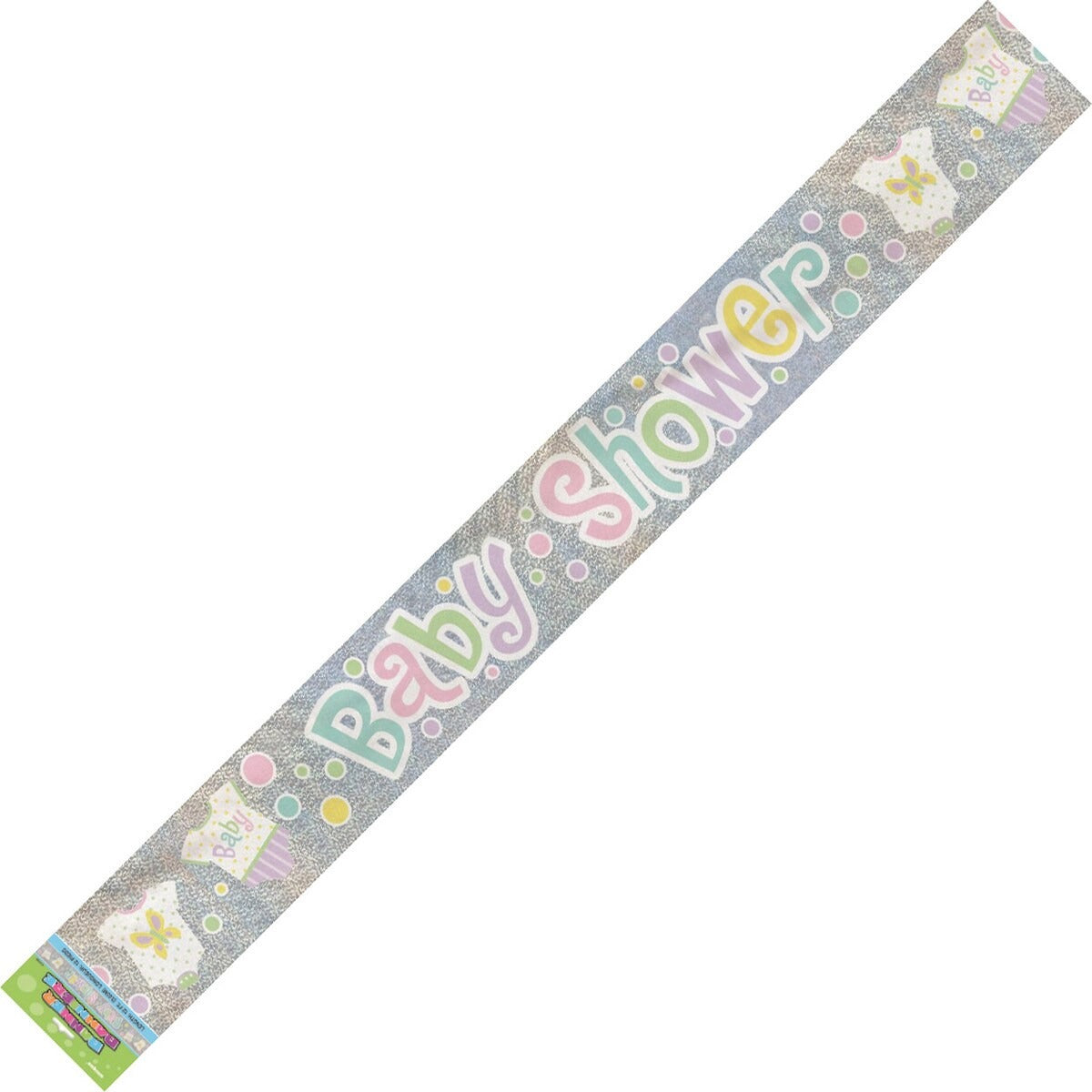 POLKA DOTS BABY SHOWER PRISM BANNER 9ft image 0