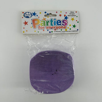 Paper Crepe Streamer 30m LILAC image 0