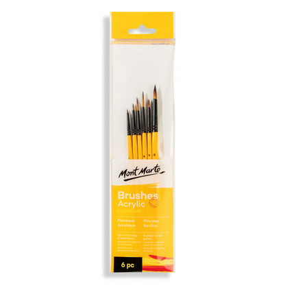 Gallery Series Brush Set Acrylic 6pc image 0