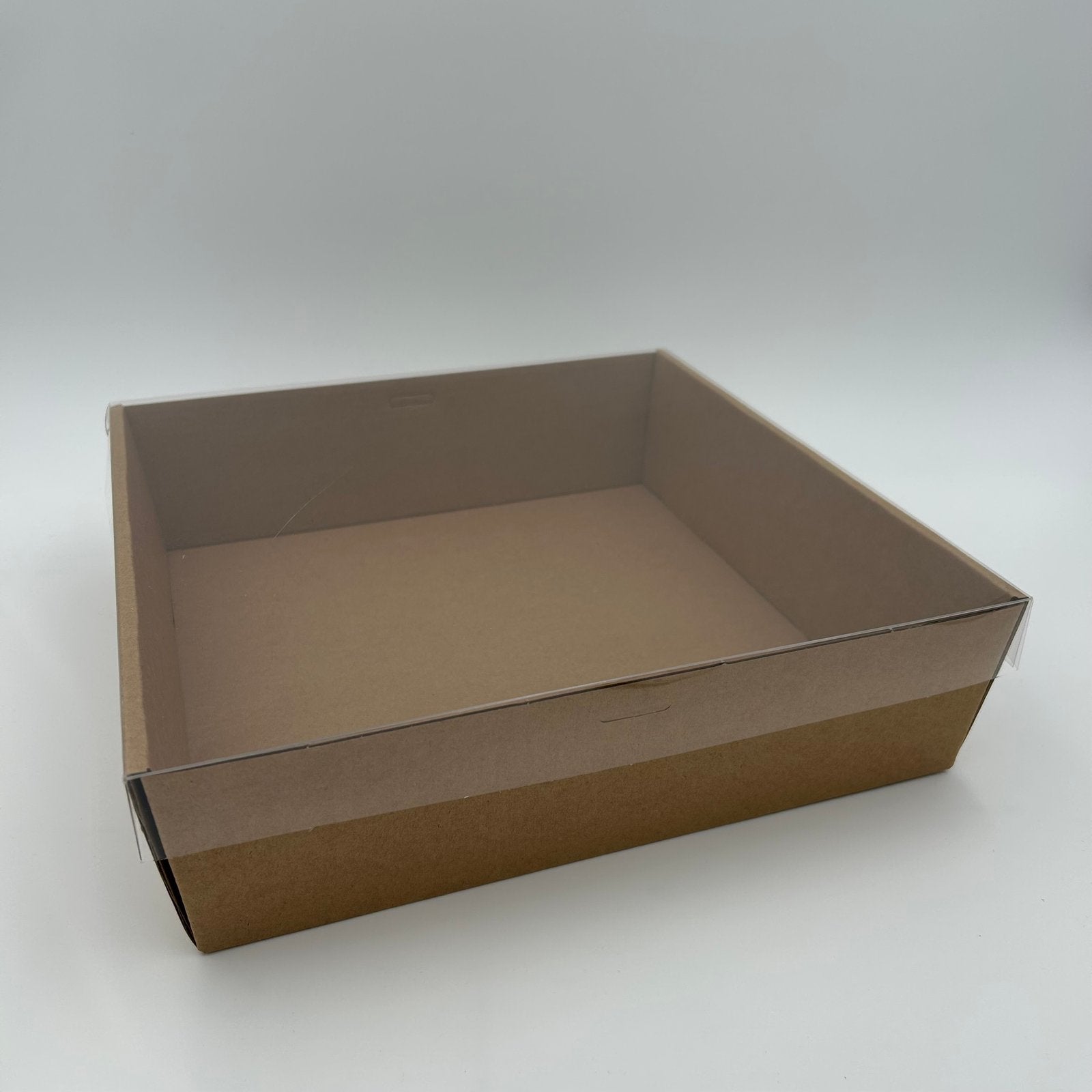 3pk Kraft Sq. Grazing Box + Lid Large (28*28*8cm) image 0