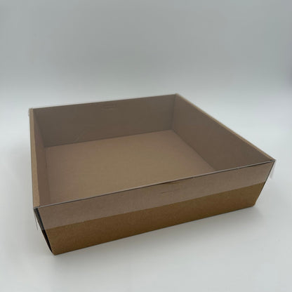 3pk Kraft Sq. Grazing Box + Lid Large (28*28*8cm) image 0