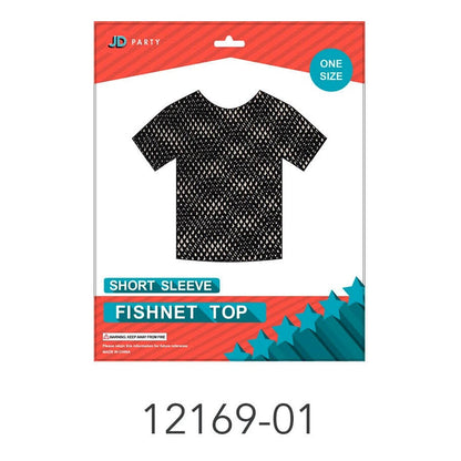 Fishnet Top (Short Sleeve) Black image 0