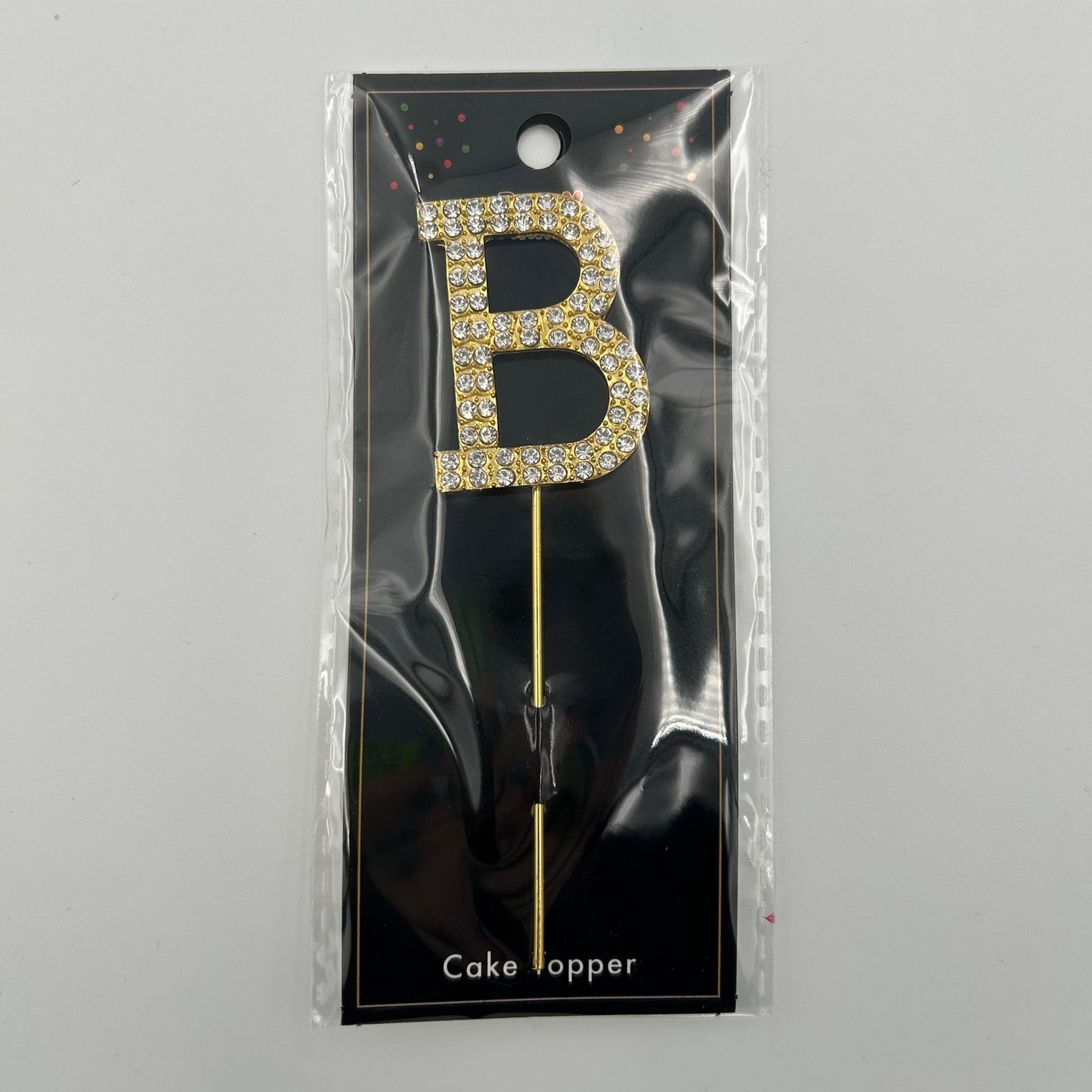 Gold Letter Cake Topper - B image 0