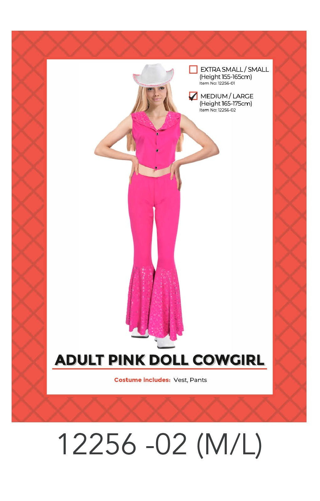 Adult Pink Doll Cowgirl costume (M/L) image 0