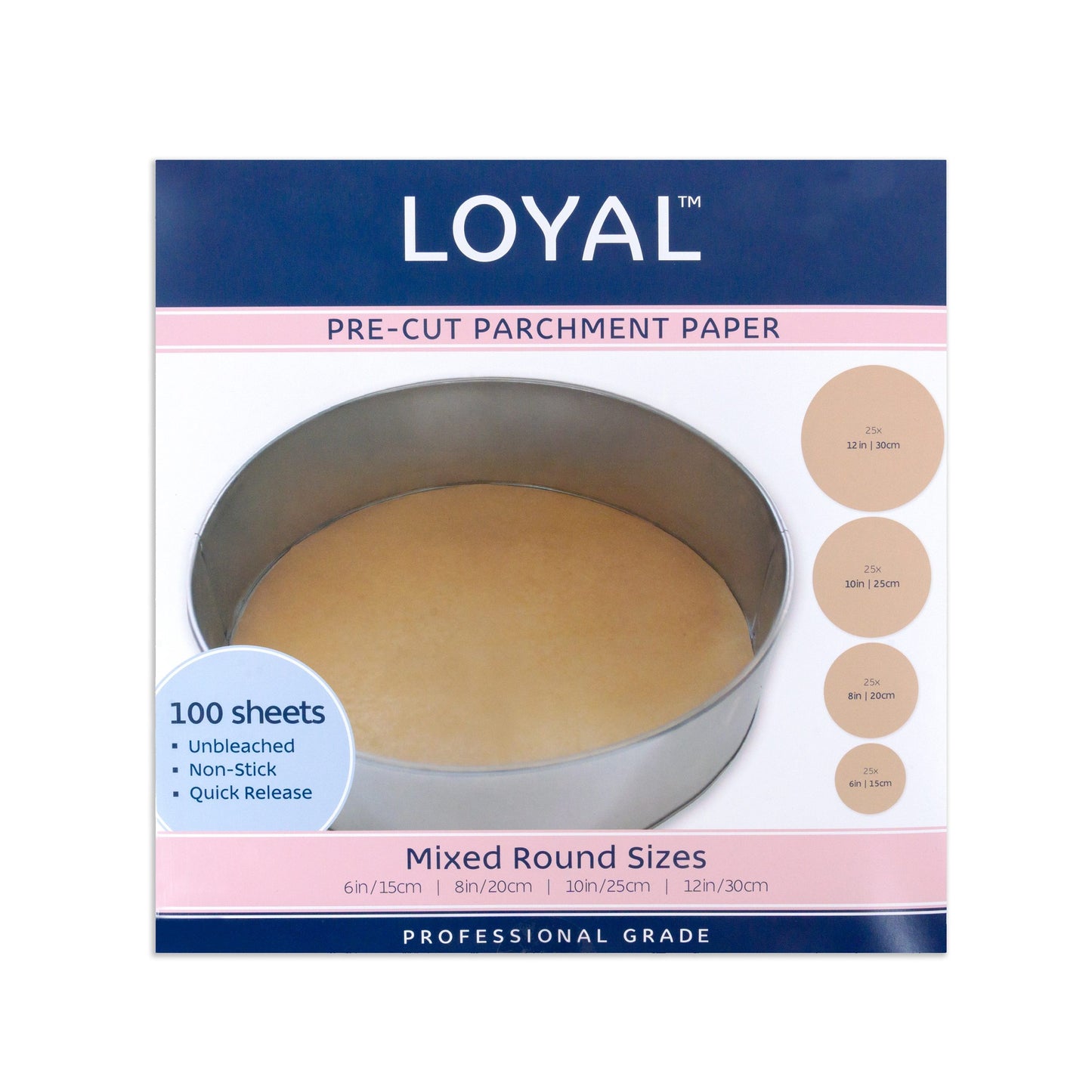 Pre-Cut Parchment Paper Round Mixed Size image 0