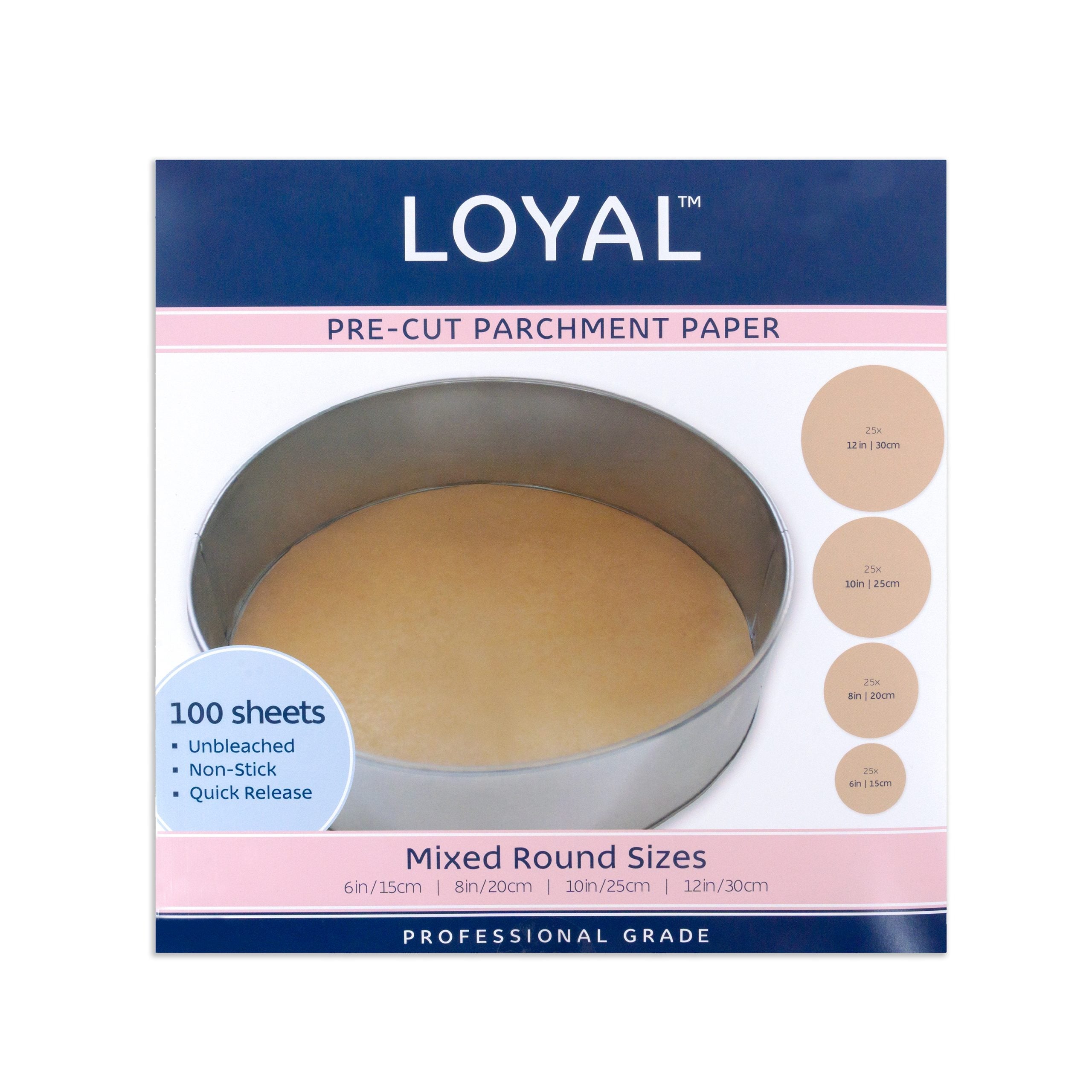 Pre-Cut Parchment Paper Round Mixed Size image 0