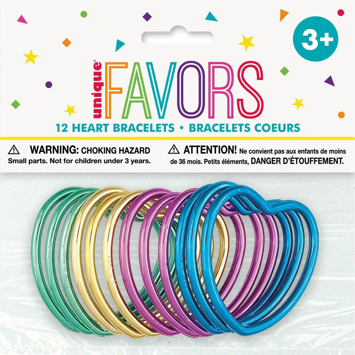 12 SHINY HEART BRACELETS image 0