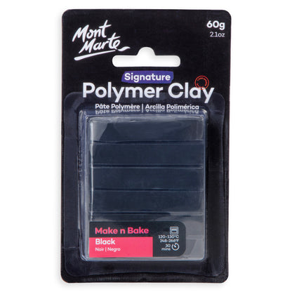 Make n Bake Polymer Clay 60g - Black image 0