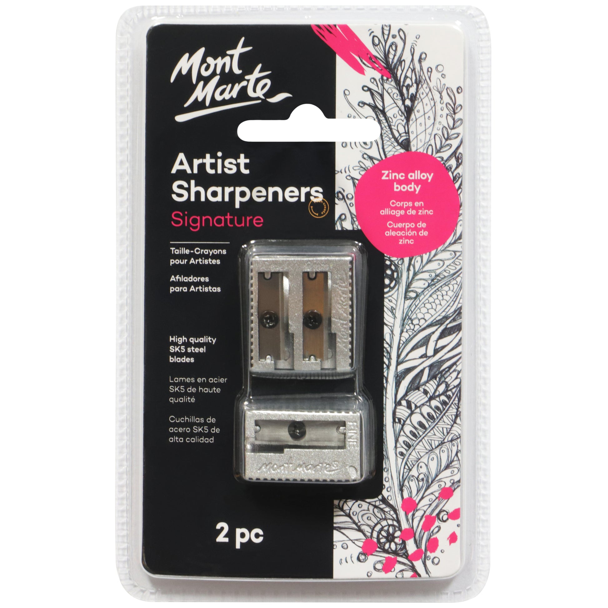 Artists Sharpener Set Zinc Alloy 2pc image 0