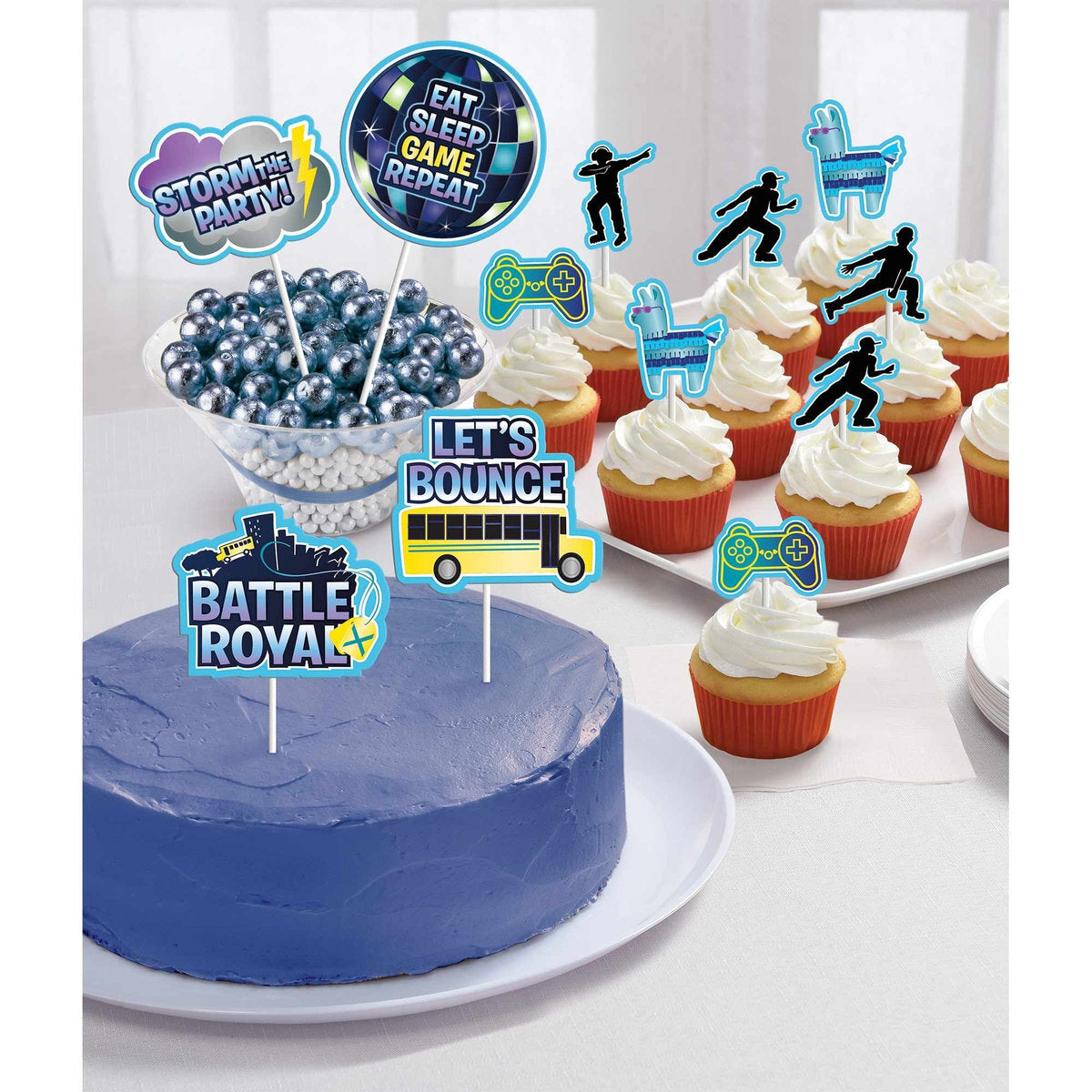 Battle Royal Paper Cake Topper Kit 16pcs