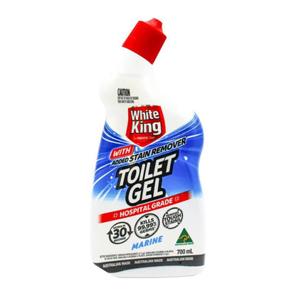 WHITE KING 700mL TOILET GEL MARINE