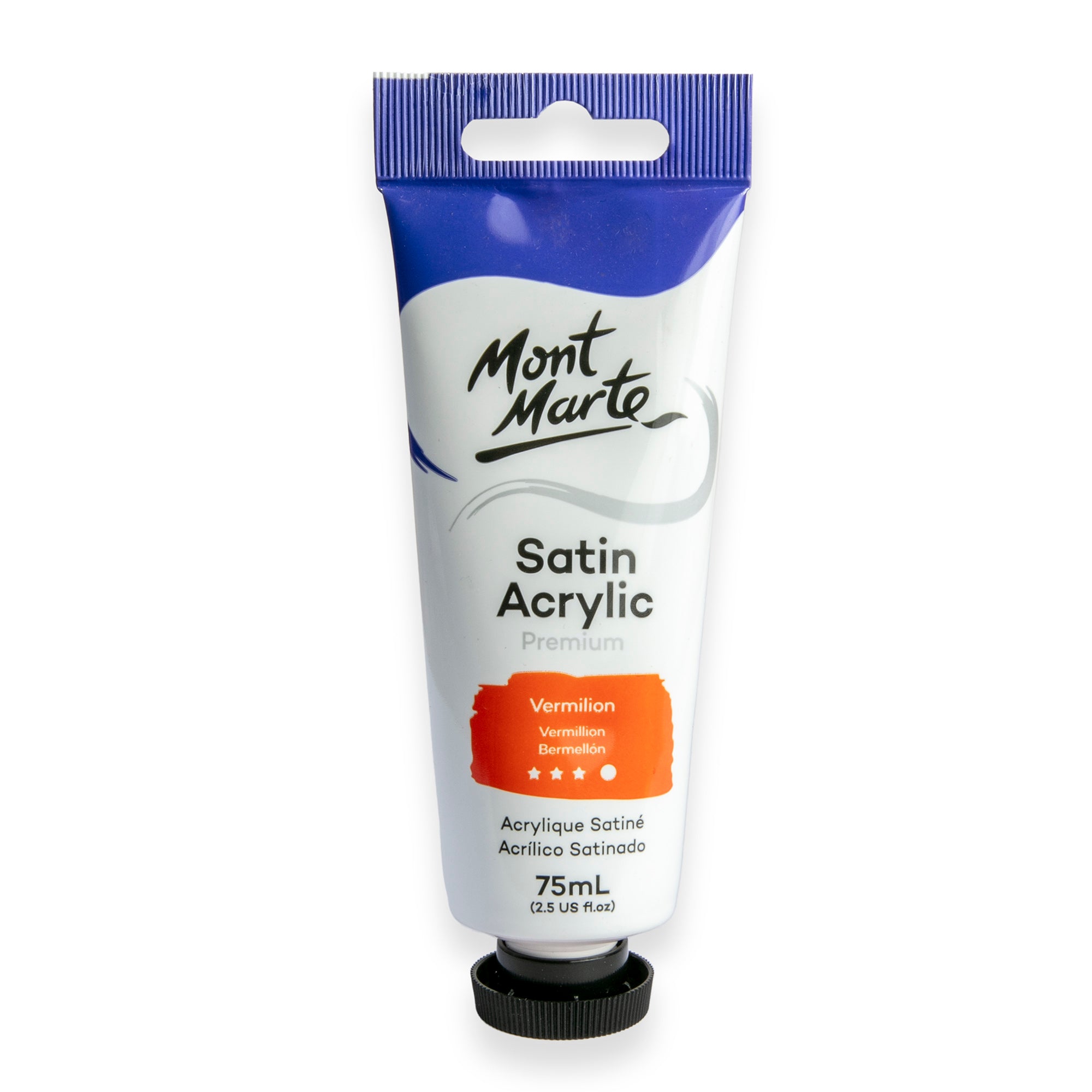 Satin Acrylic 75ml - Vermilion image 0