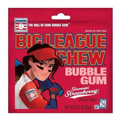 Big League Chew Girl Pouch Strawberry 60g