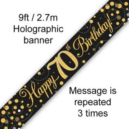 Sparkling Fizz Black Banner 2.7m #70