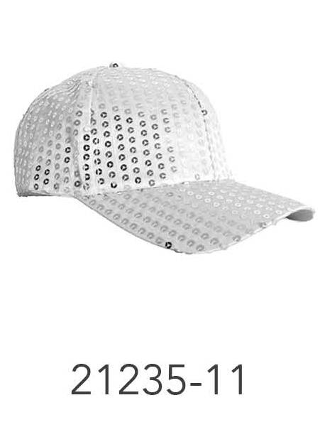 Sequin Baseball Cap (Silver) image 0