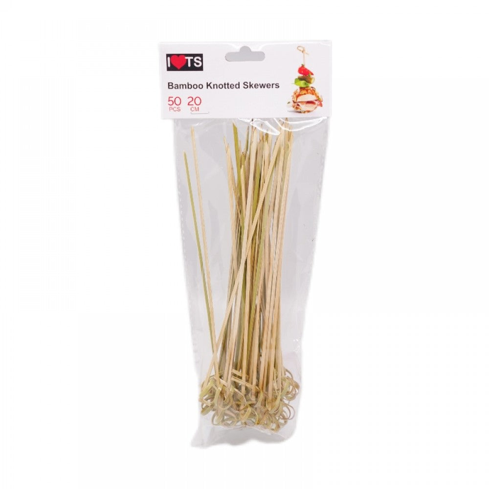 Knotted Skewers 18cm 50pk image 0